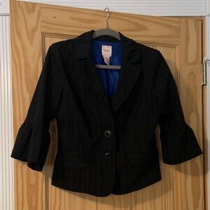Candie’s Short Pinstriped Dress Jacket/Blazer size XL